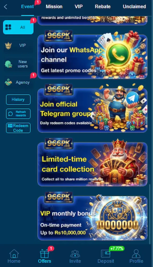 966pk game promotions