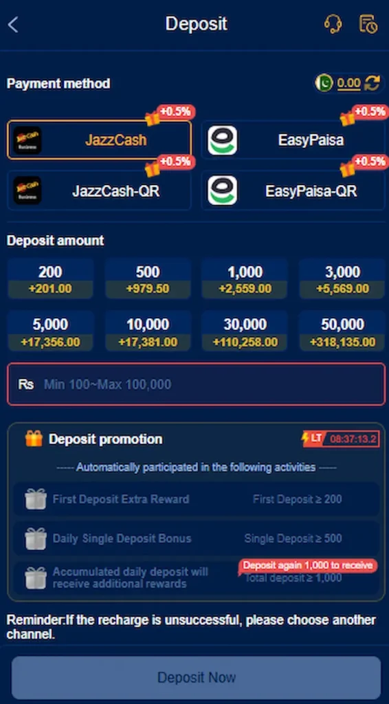 at77 game deposit