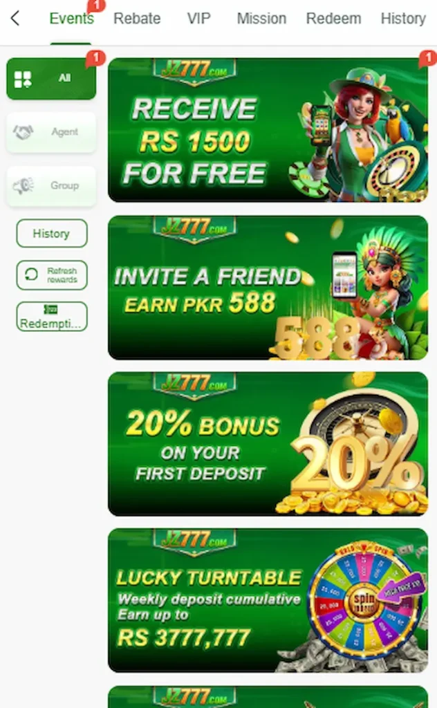 jz777 game promotions