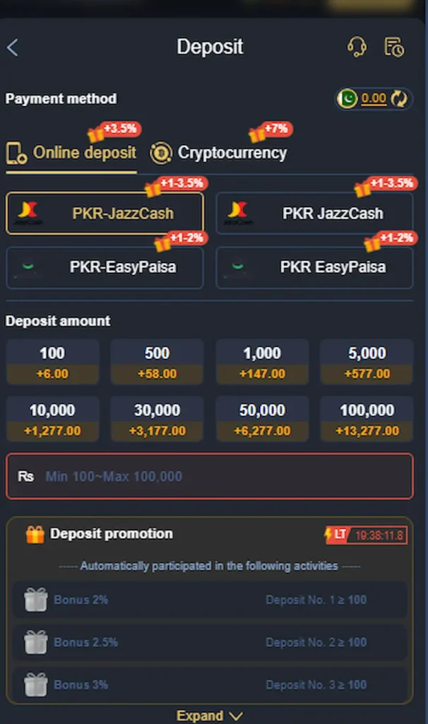 p44 bet game deposit