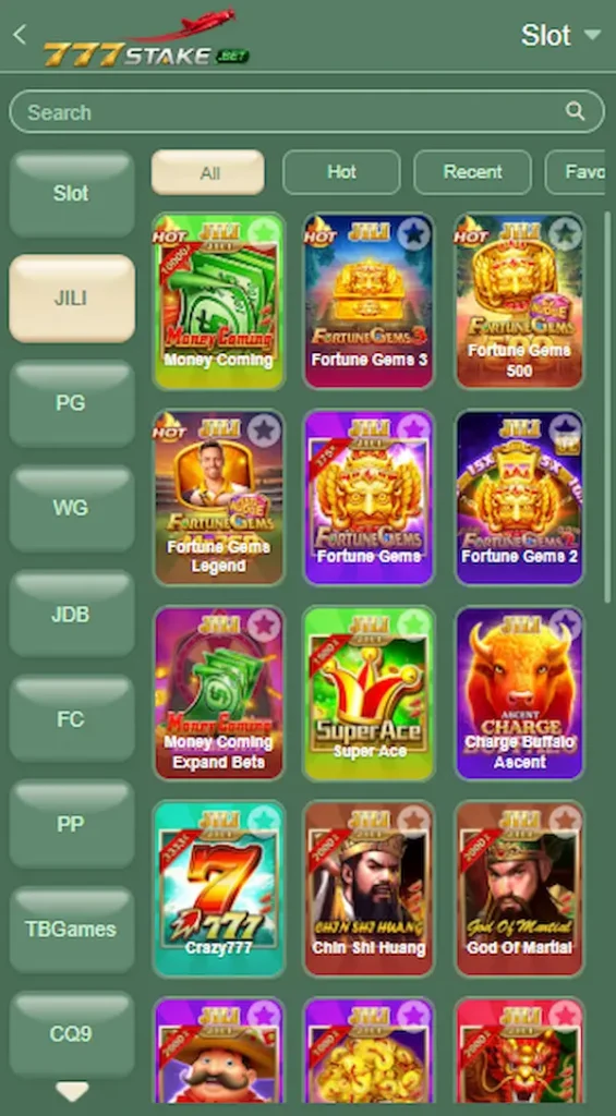 777stake bet game collection