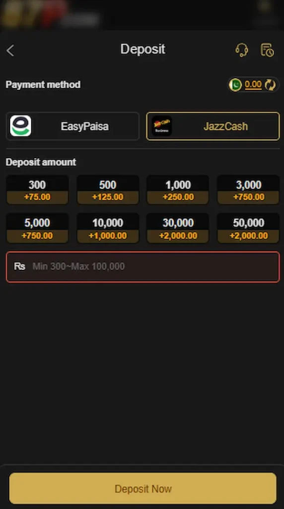 87p game deposit